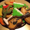 margaritas, peppers, sombreros, guitar and cactus