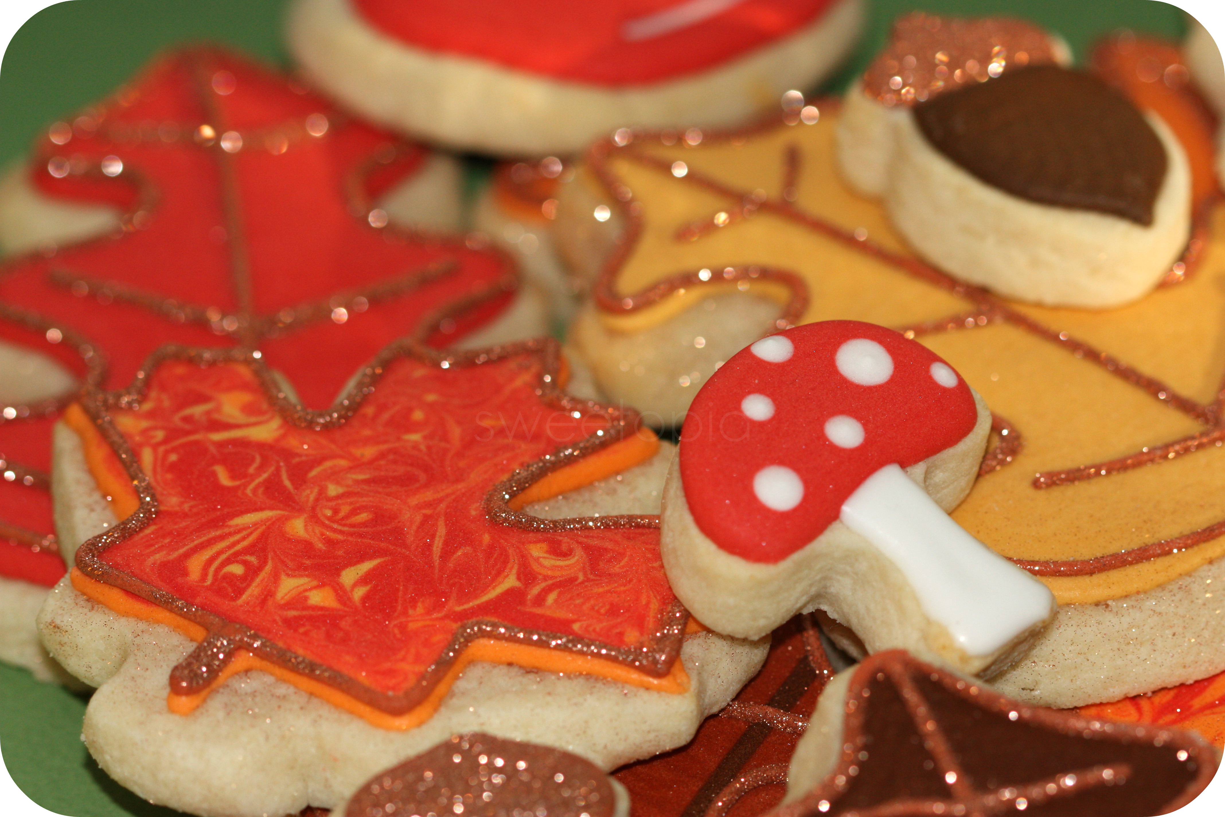 fall decorated cookies