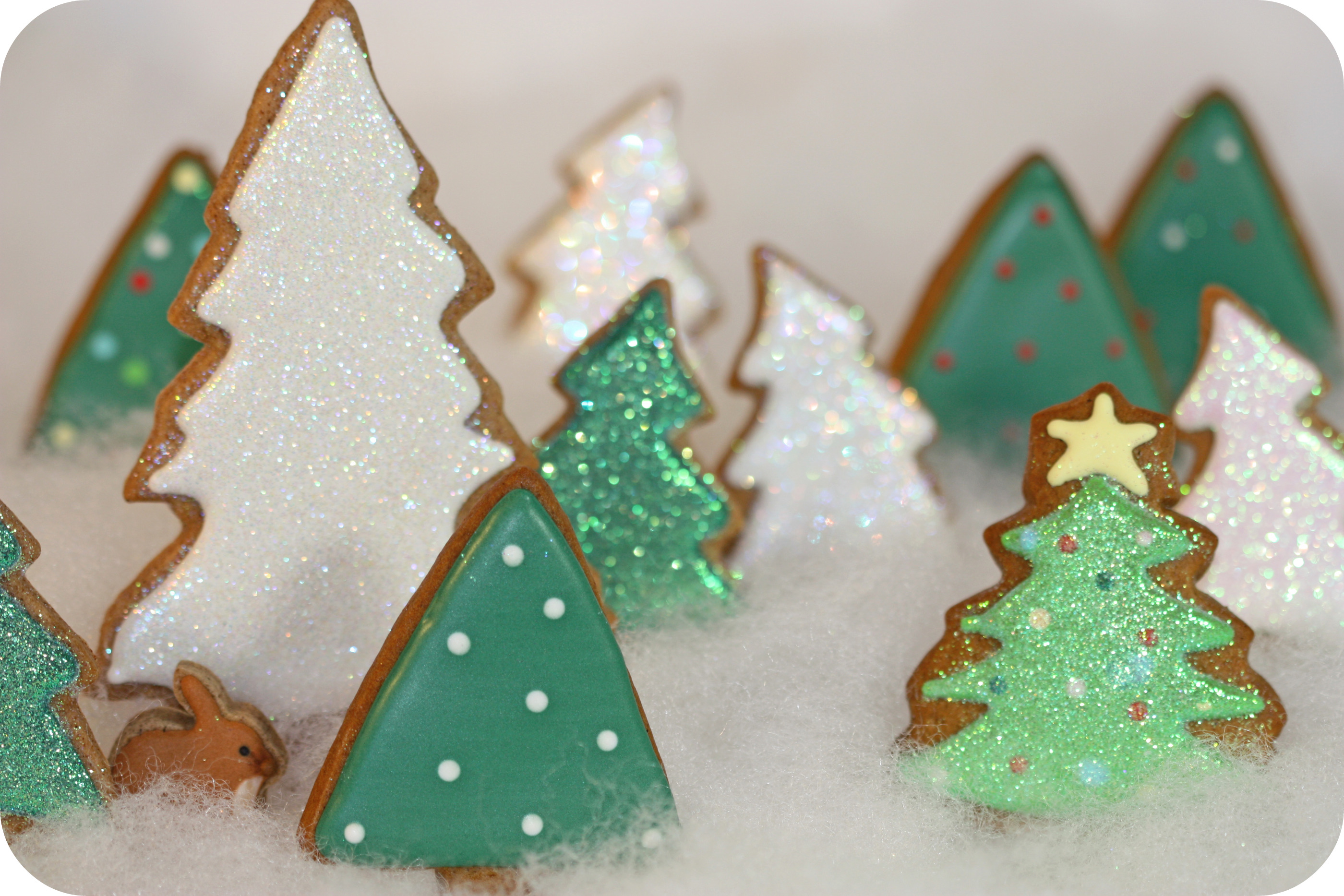 bunny decorated cookie forest decorated cookies