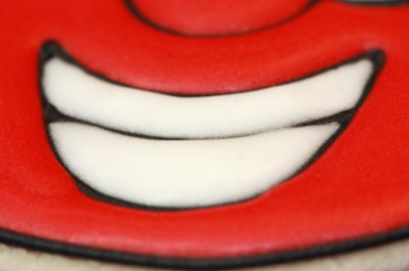 smile on cookie