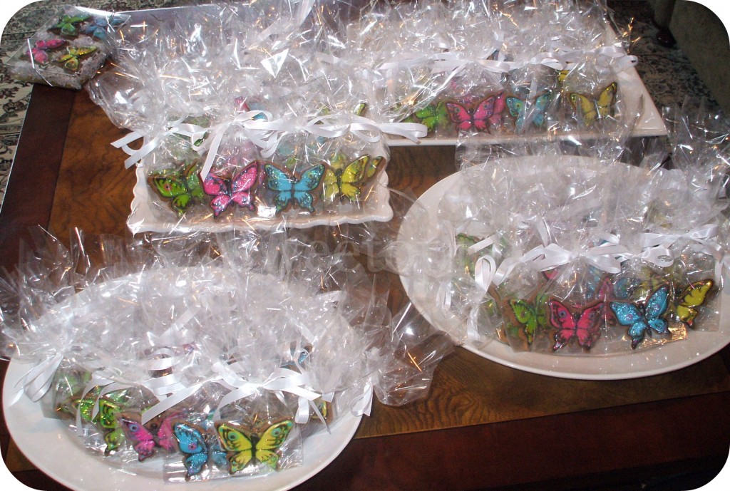 Butterfly Cookies ready to go