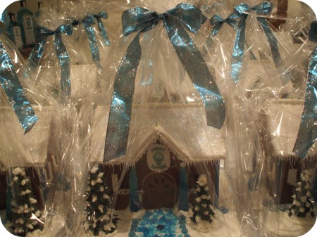 Wrapped Bombay Sapphire Gin Gingerbread Houses