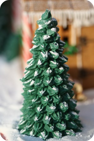 ice cream cone tree for gingerbread house