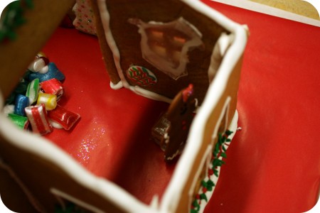 inside of gingerbread house