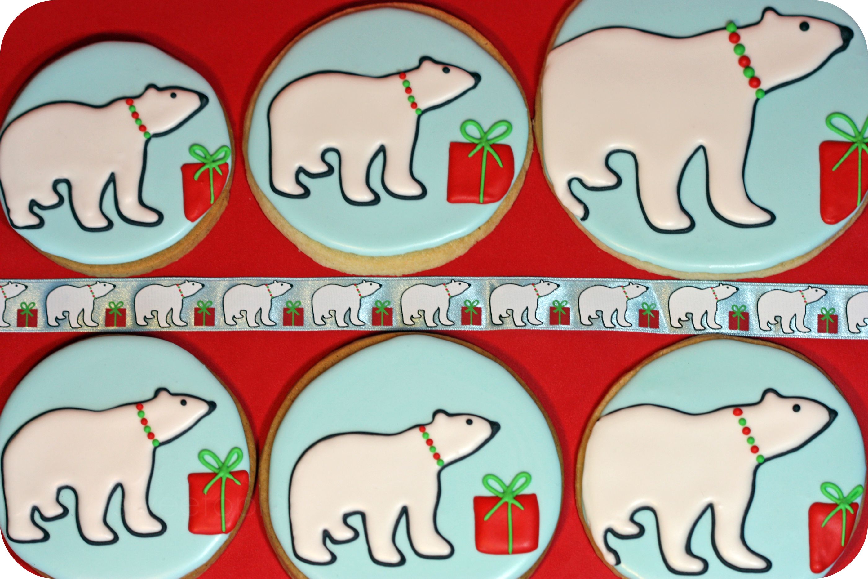 polar bear parade of cookies